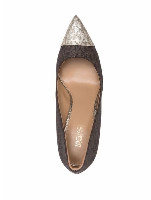Michael Michael Kors contrasting toecap pumps