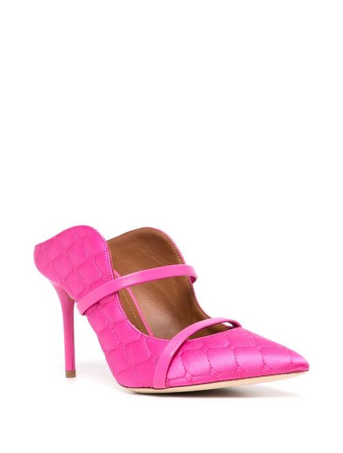 Malone Souliers quilted pointed pumps