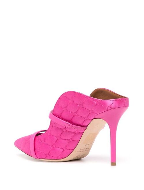 Malone Souliers quilted pointed pumps