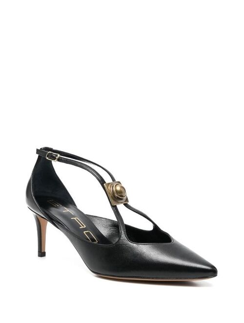 ETRO pointed-toe buckled pumps