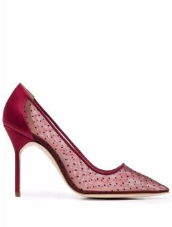 Manolo Blahnik Bbla Mesh pointed pumps