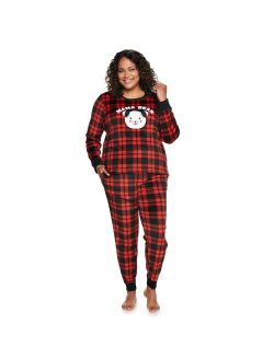 Plus Size Jammies For Your Families® Cool Bear Pajama Set by Cuddl Duds®