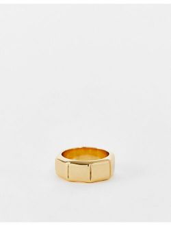 & Other Stories embellished ring in gold