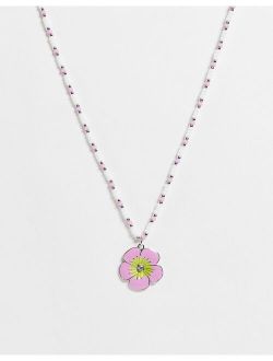 Inspired floral necklace