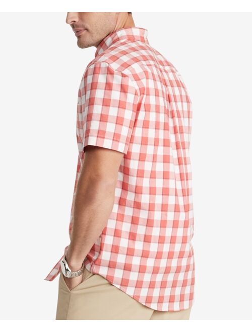 TOMMY HILFIGER Men's Check Classic Fit Short Sleeve Shirt
