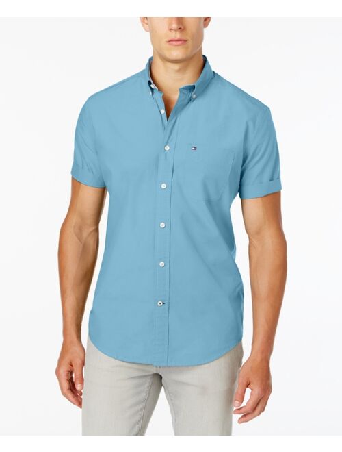 TOMMY HILFIGER Men's Big & Tall Maxwell Short-Sleeve Button-Down Shirt