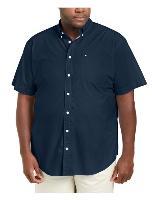 TOMMY HILFIGER Men's Big & Tall Maxwell Short-Sleeve Button-Down Shirt