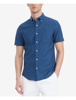 Men's Custom-Fit Porter Textured Shirt