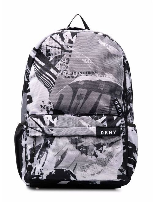 Dkny Kids medium graphic-print backpack