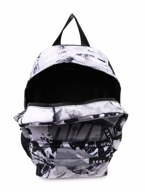 Dkny Kids medium graphic-print backpack