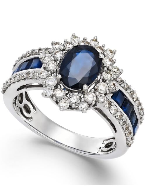 MACY'S Ruby (2-1/5 ct. t.w and Diamond (3/4 ct. t.w.) Ring in 14k Gold (Also Available in Sapphire and Emerald)