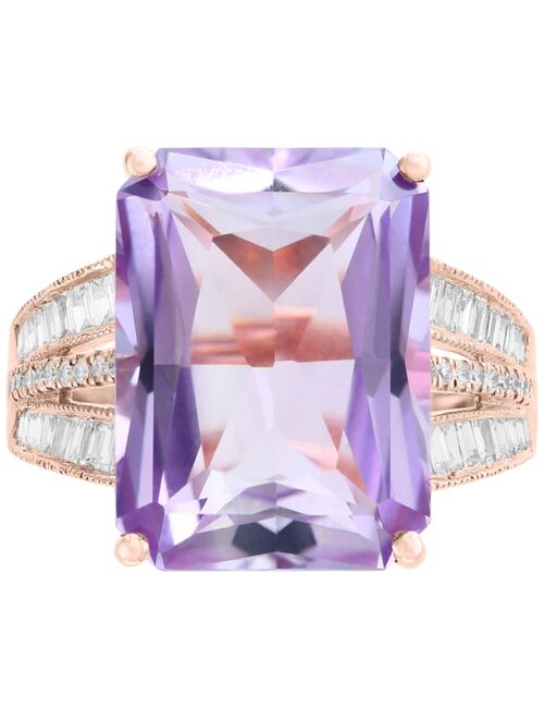 EFFY COLLECTION EFFY® Pink Amethyst (15-1/2 ct. t.w.) & Diamond (3/8 ct. t.w.) in 14k Yellow Gold (Also Available in Blue Topaz and Citrine)