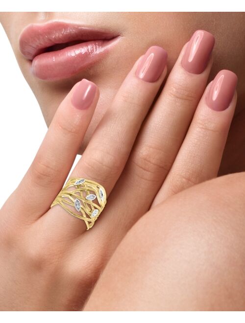 EFFY COLLECTION EFFY® Diamond Openwork Statement Ring (1/10 ct. t.w.) in 14k Gold