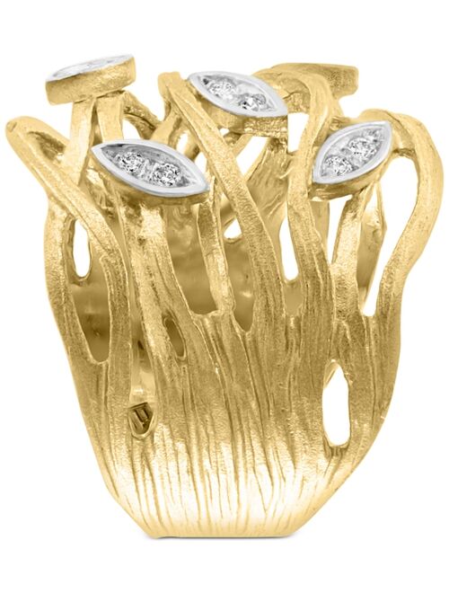 EFFY COLLECTION EFFY® Diamond Openwork Statement Ring (1/10 ct. t.w.) in 14k Gold