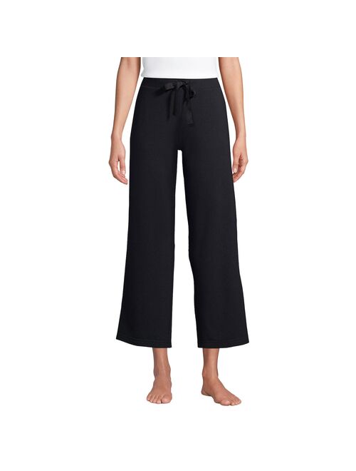 Women's Lands' End Wide Leg Cropped Pajama Pants