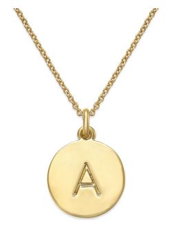 12k Gold-Plated Initials Pendant Necklace, 17"   3" Extender