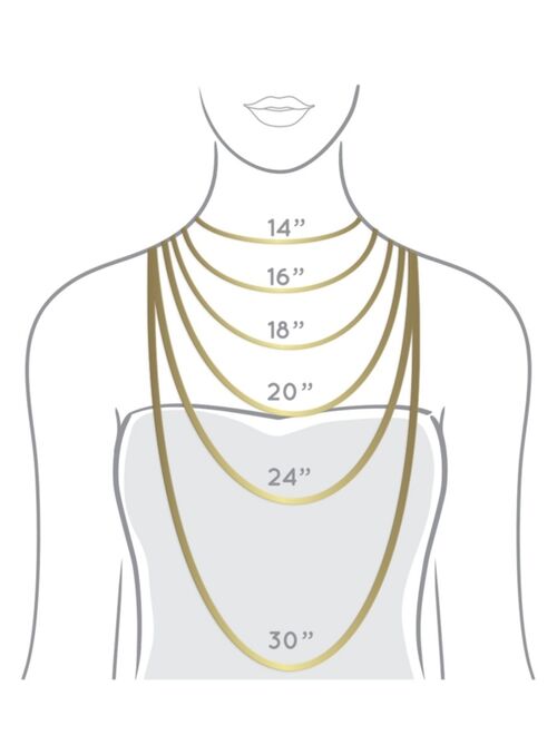 Unwritten 14K Gold Flash Plated 3-Pieces Layered Chain Necklace Set