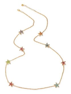 Gold-Tone Crystal Starfish Station Necklace, 42"   2" extender, Created for Macy's