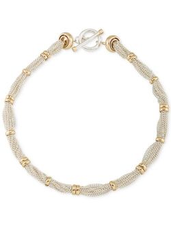 Lauren Ralph Lauren Two-Tone Multi-Chain Ringed Collar Necklace