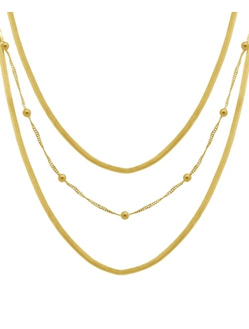 And Now This 18K Gold Plated Layered Chain Necklace