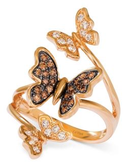 LE VIAN Diamond Butterfly Statement Ring (1/2 ct. t.w.) in 14k Rose Gold
