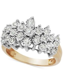 MACY'S Diamond Crown Ring in 10k Gold (1/2 ct. t.w.)