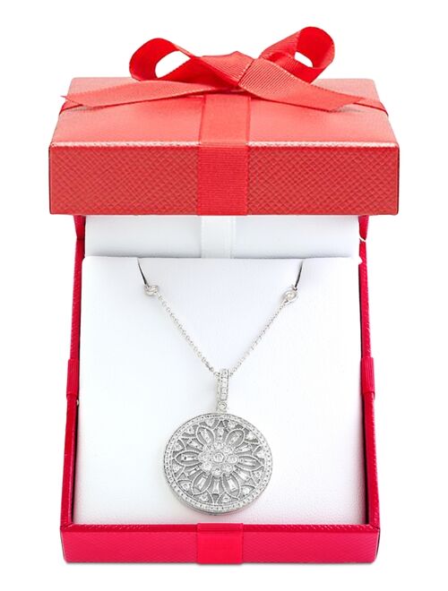 EFFY COLLECTION EFFY® Diamond Filigree Pendant 18" Necklace (1 ct. t.w.) in 14k Gold, White Gold or Rose Gold