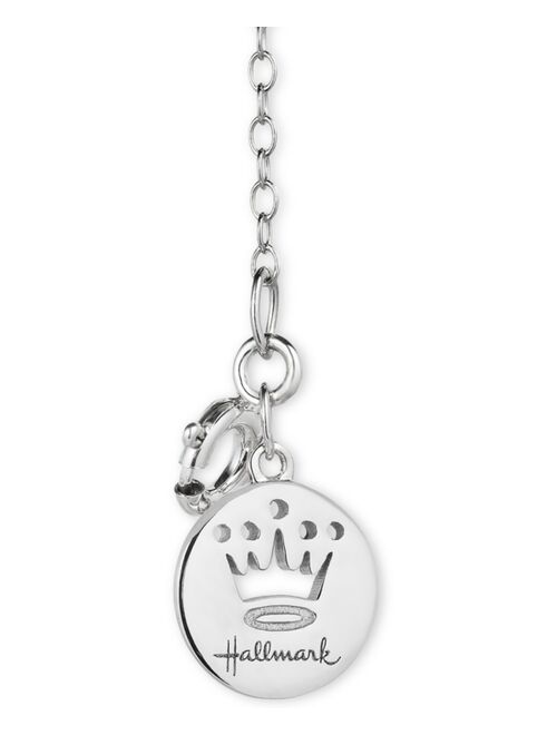 TOKENS BY HALLMARK DIAMONDS Horseshoe Luck pendant (1/20 ct. t.w.) in Sterling Silver & 14k Gold, 16" + 2" extender