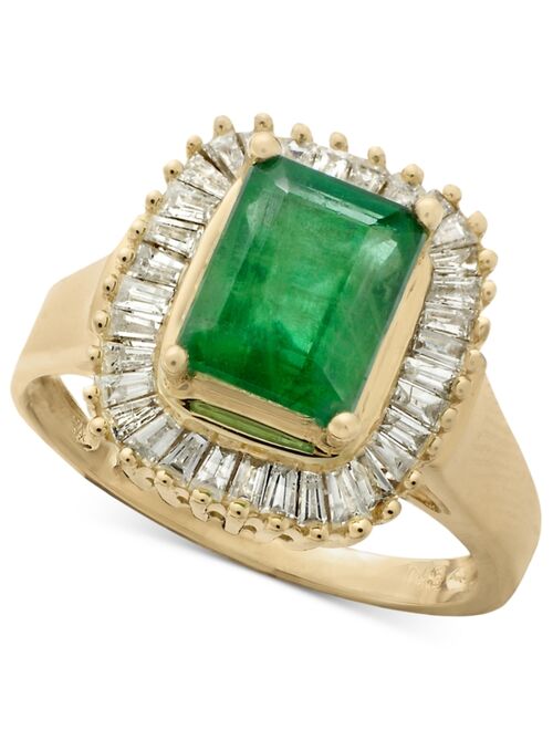 EFFY COLLECTION Brasilica by EFFY® Emerald (1-3/8 ct. t.w.) and Diamond (1/2 ct. t.w.) Ring in 14k Yellow Gold or 14k White Gold (Also in Sapphire)