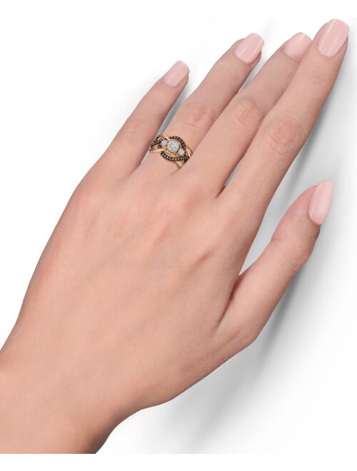 LE VIAN Chocolatier Diamond Ring (3/8 ct. t.w.) in 14k Rose Gold (Also Available in Two-Tone White & Yellow Gold or White Gold)