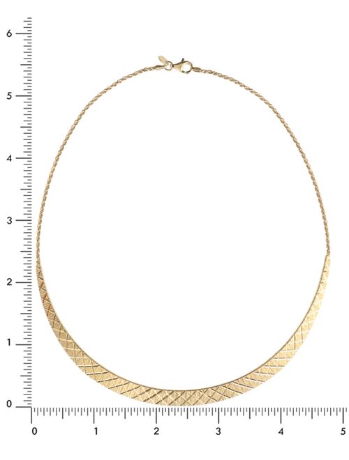 GIANI BERNINI Textured Cleopatra 18" Statement Necklace in 18k Gold-Plated Sterling Silver, Created for Macy's (Also in Sterling Silver)