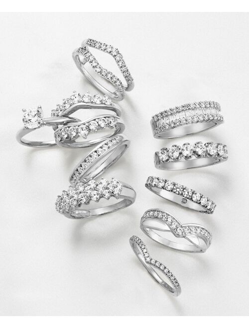 MACY'S Diamond "V" Stackable Ring (1/10 ct. t.w.)