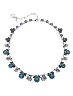 Blue Cluster Necklace