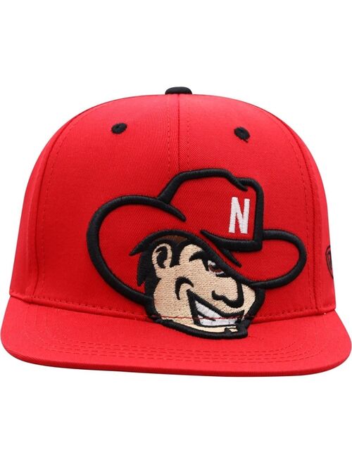 TOP OF THE WORLD Youth Boys Scarlet Nebraska Huskers Gantuan Snapback Hat