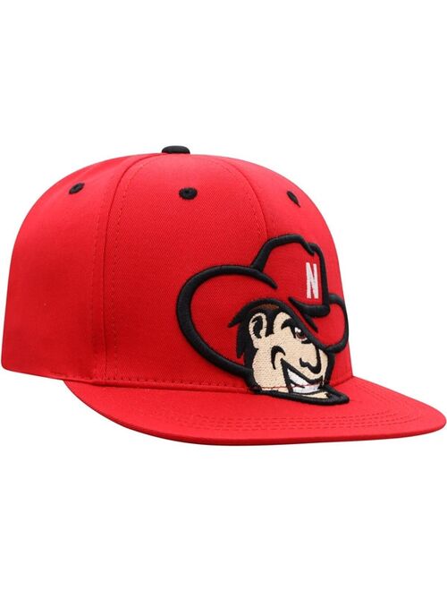 TOP OF THE WORLD Youth Boys Scarlet Nebraska Huskers Gantuan Snapback Hat