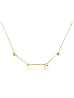 Benevolence La Mama Necklace Dainty Necklace | 14k Gold Dipped Necklaces For Women, Gifts for Mom | 14 Gold Necklace | Mother's Necklace, Necklaces for Mom, Designed in C