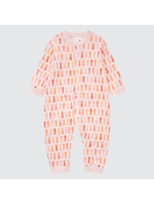 UNIQLO Joy of Print Long-Sleeve One-Piece Outfit (Rabbit)