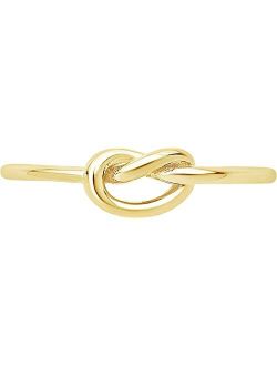 Sterling Forever Sterling Silver Thin Love Knot Ring