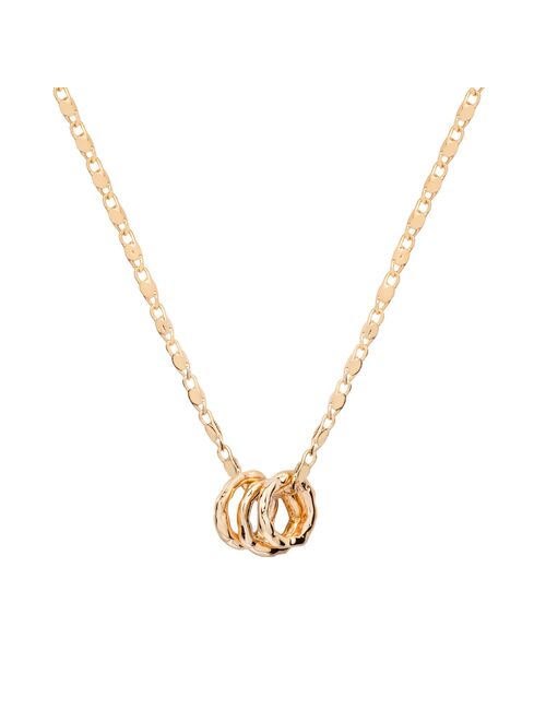 Little Co. by Lauren Conrad LC Lauren Conrad Gold Tone Triple Loop Pendant Necklace