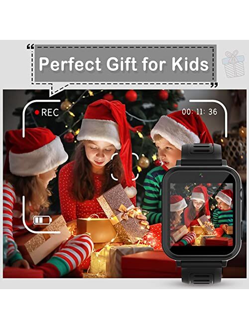 Phyulls Smart Watch for Kids Boys, Kids Smart Watch Boys with 16 Games Alarm Clock Calendaring Camera Music Player Time Display Video & Audio Recording, Toys for 3-12 Yea