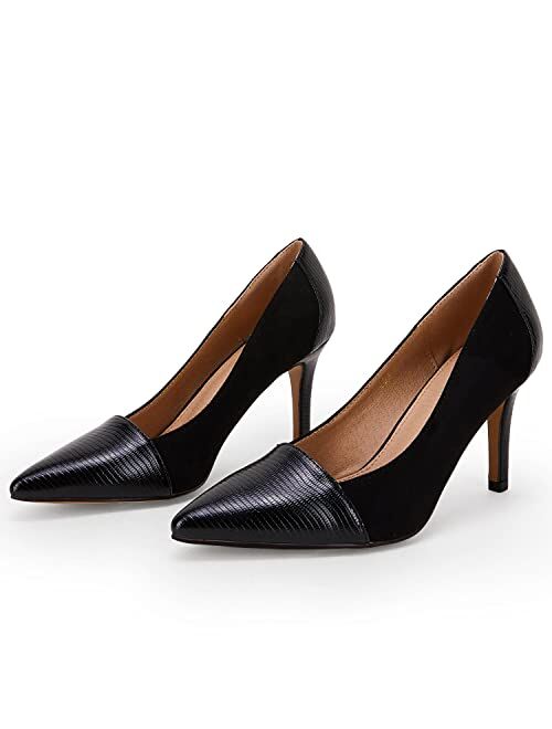 PiePieBuy Womens High Heels Pumps Pointed Toe Slip On Stiletto Classic Dress Party Office Shoes