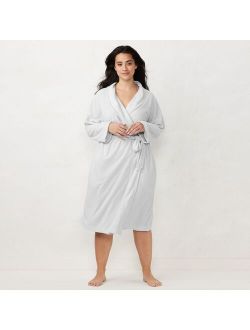 Plus Size LC Lauren Conrad Terry Wrap Robe