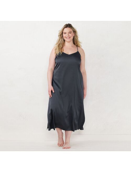 Little Co. by Lauren Conrad Plus Size LC Lauren Conrad Satin Midi Chemise