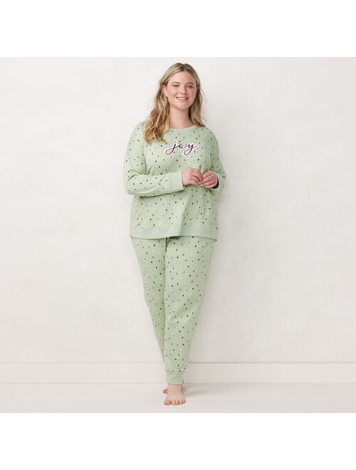 Little Co. by Lauren Conrad Plus Size LC Lauren Conrad Cozy Long Sleeve Pajama Top & Pajama Pants Set