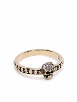 skull crystal-embellished ring