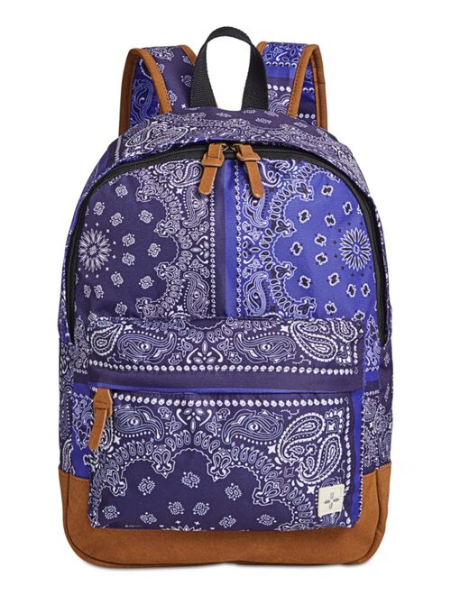 SUN + STONE Riley Bandanaprint Backpack, Created for Macy's