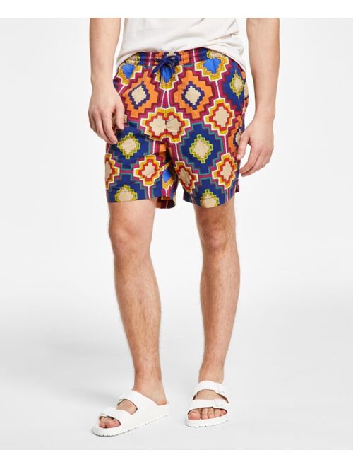 SUN + STONE Men's Brandon Regular-Fit Nylon Pull-On Shorts, Created for Macy's