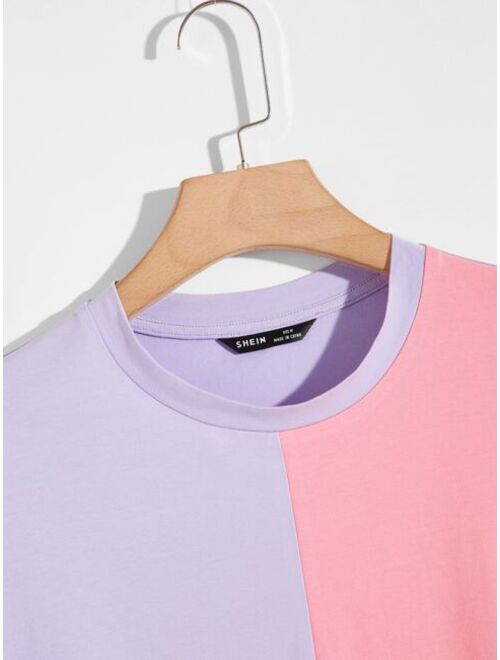SHEIN Men Color Block Tee