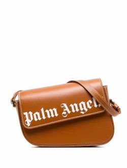 Palm Angels Crash leather shoulder bag