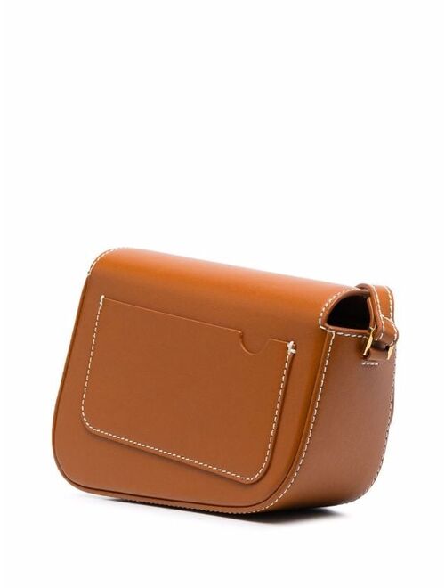 Palm Angels Crash leather shoulder bag